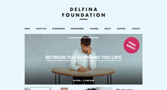 Desktop Screenshot of delfinafoundation.com